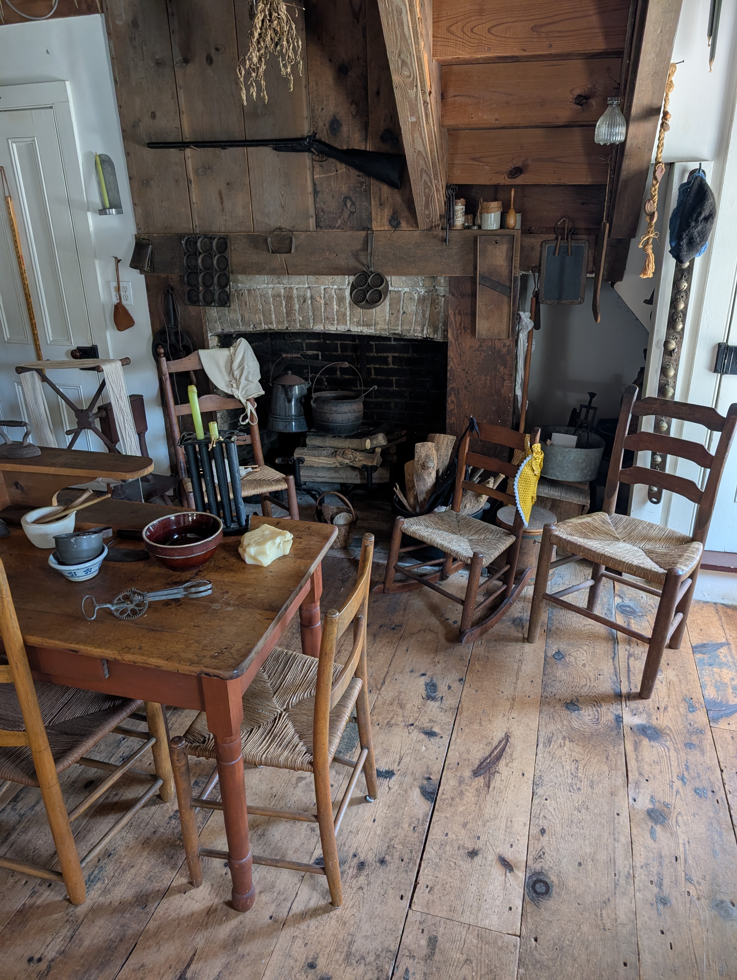 The original home from 1790 was a one room cottage with a loft for sleeping. John & Ann Bailey lived there along with their sons John & Peter.